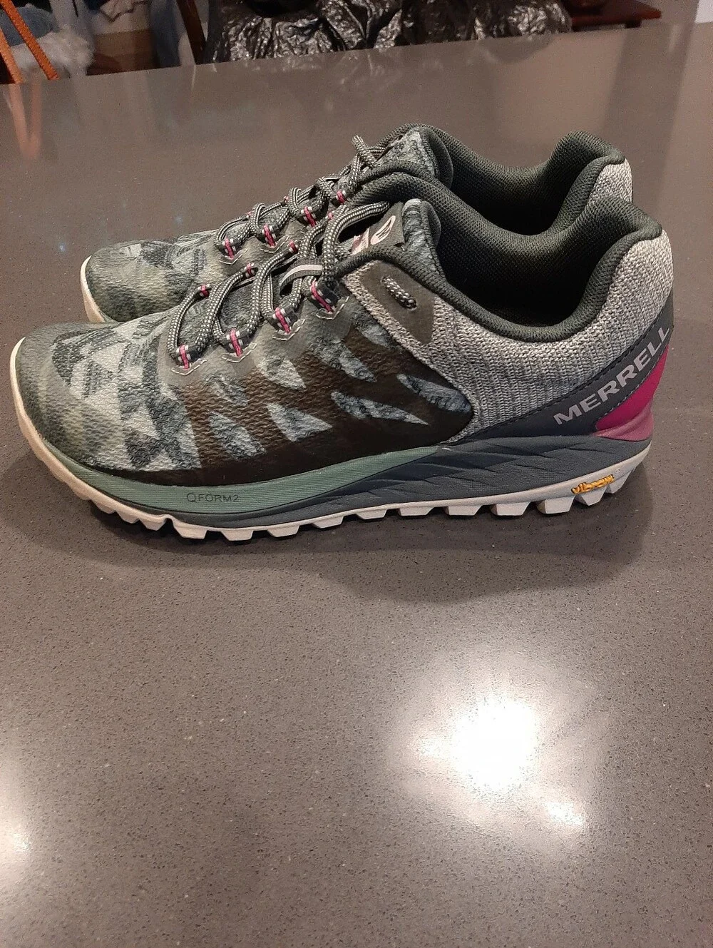Merrell Antora 2 Print Trail Running Shoes Vibram Q FORM 2 Women's 7.5